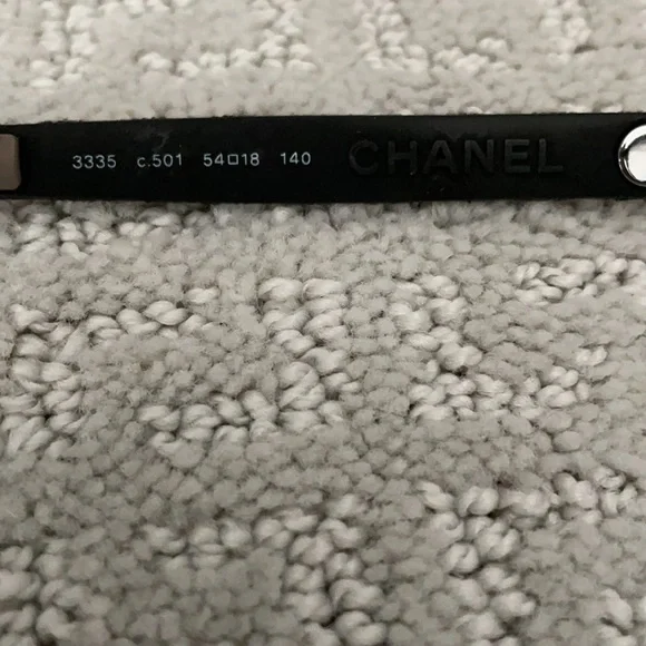 New, Chanel Black Cat Eye Glasses Style 3335, Quilted Arms with Case - Picture 8 of 12